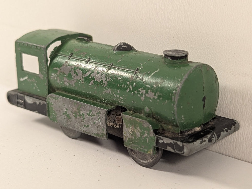 Vintage Kay  Diecast Clockwork 0-4-0 Tank Locomotive Green