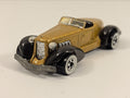 Hot Wheels 1:64 Auburn 852 Die-cast Model Car Gold with Black Fenders