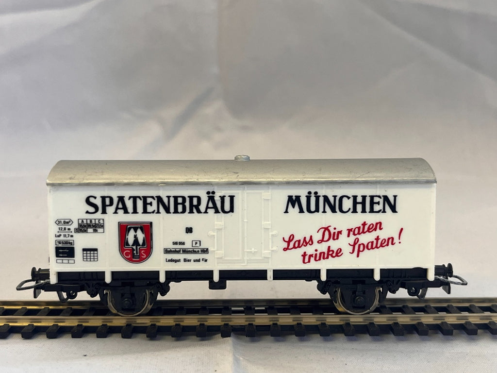 Jouef HO Scale Spatenbräu München Refrigerated Beer Wagon