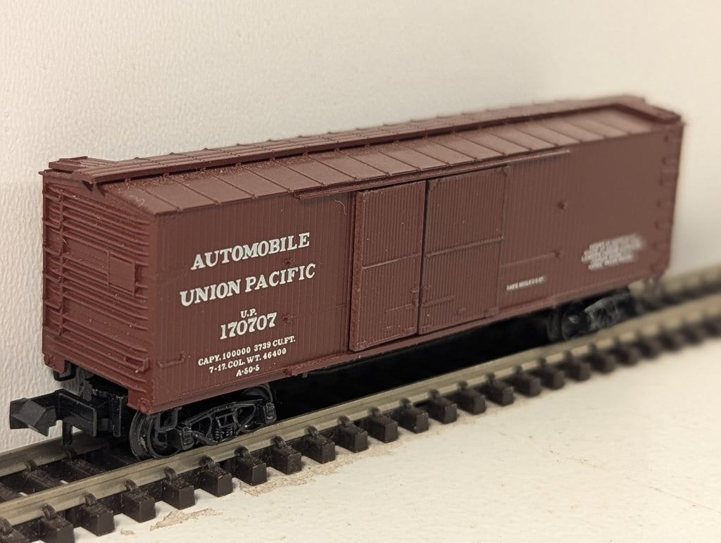 Micro-Trains N Gauge Union Pacific 40ft Standard Single Door Boxcar - Boxed