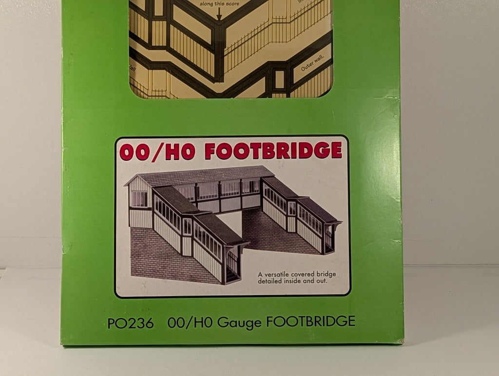 Metcalfe OO/HO Gauge OO/HO Footbridge Card Kit PO236