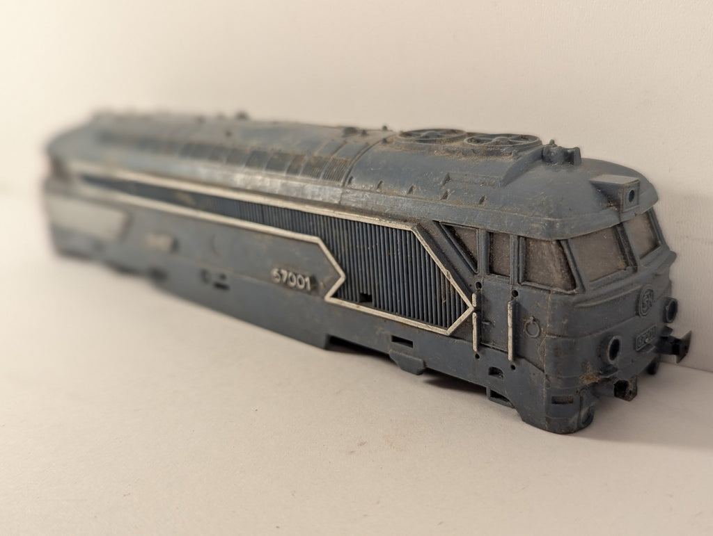 Jouef HO Gauge SNCF Class BB 67000 Locomotive Body 67001 SNCF Blue