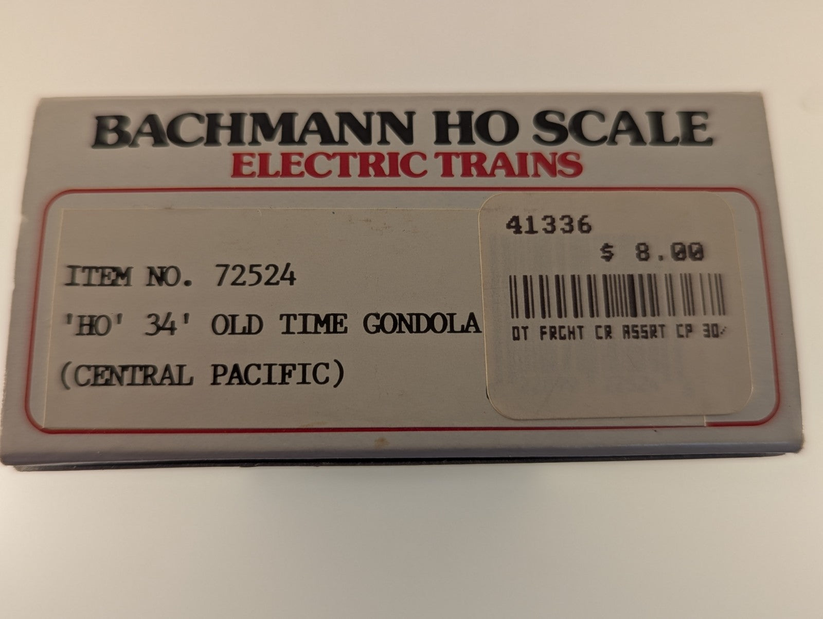 Bachmann HO Scale Old-Time Gondola Car "C.P.R.R." - Boxed