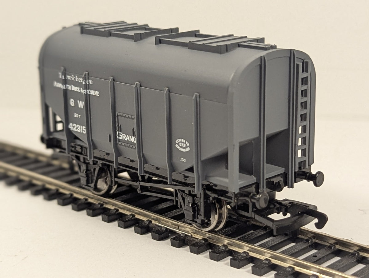 Dapol OO Gauge GWR Avonmouth Bulk Grain Hopper Goods Wagon 42315 GWR Grey B528