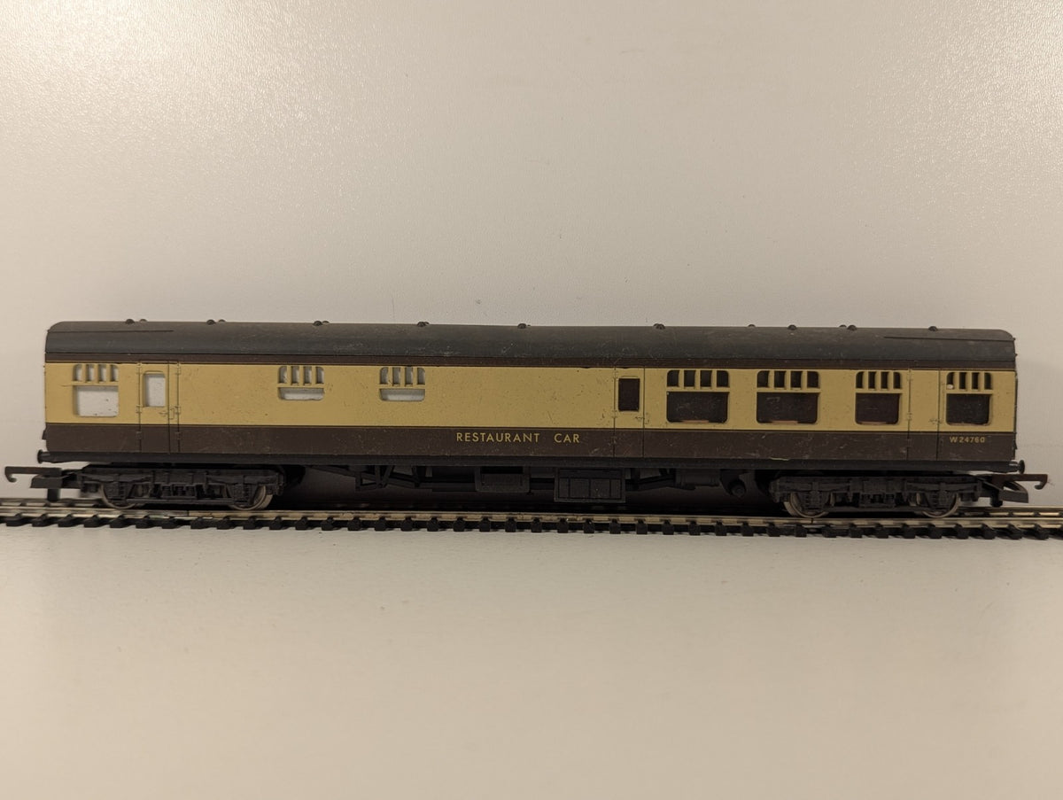 Lima OO Gauge Restaurant Car Passenger Coach W24760 BR Chocolate and Cream