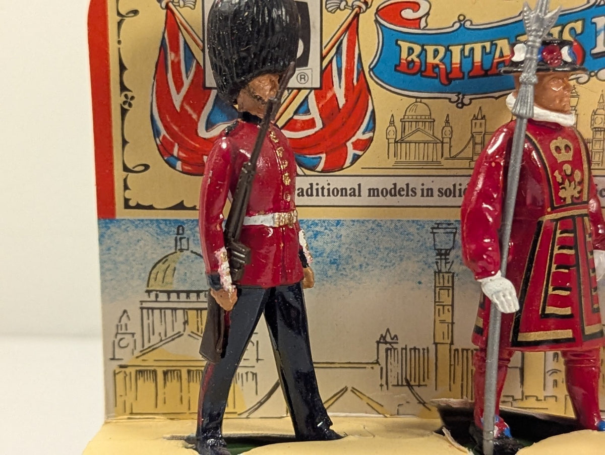 Vintage 1950s Britains British Life Guard Cast Lead Figures Pack of 3