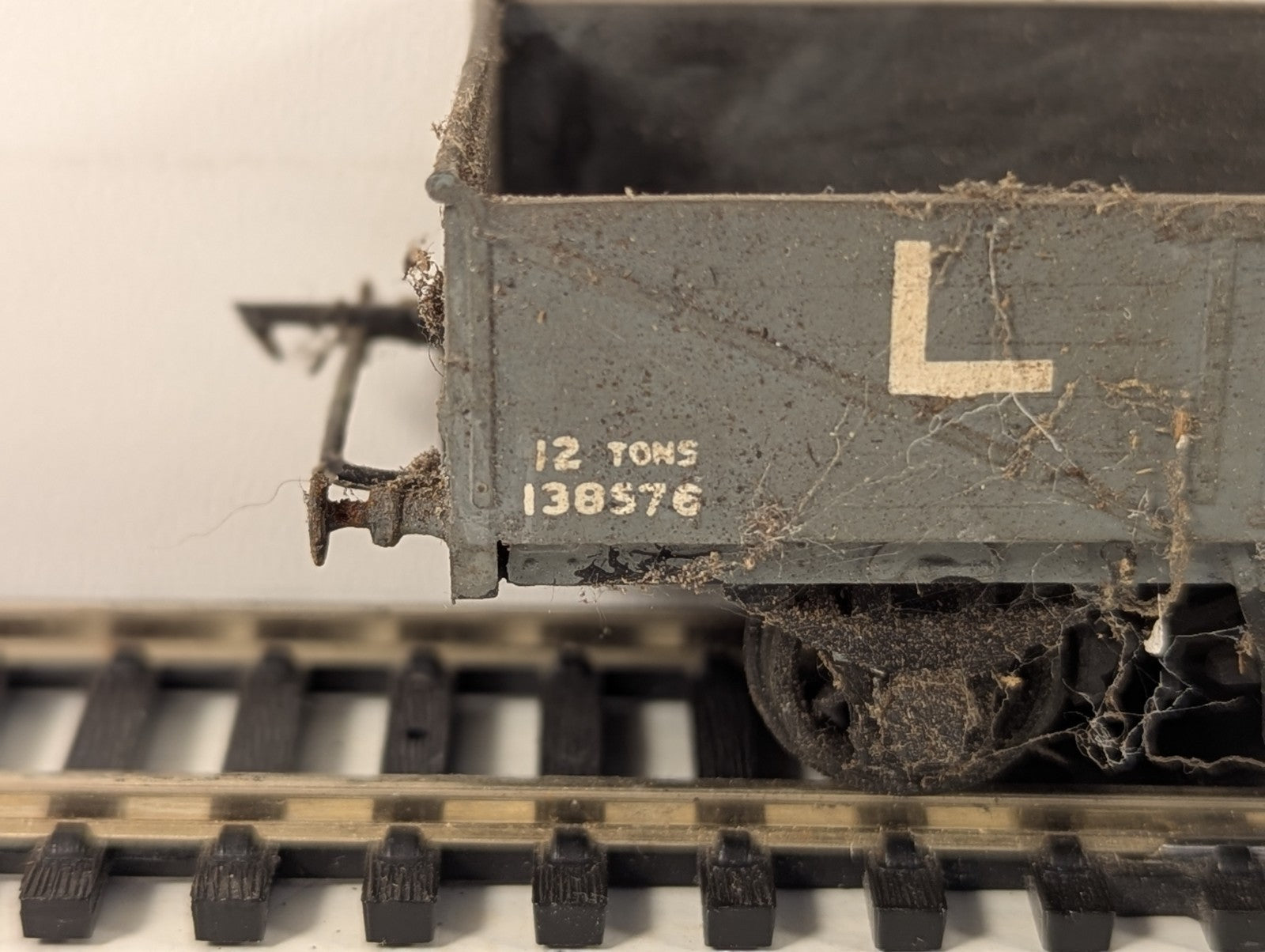 Kitbuilt OO Gauge 5 Plank Open Wagon Goods Wagon 138576 LMS Grey