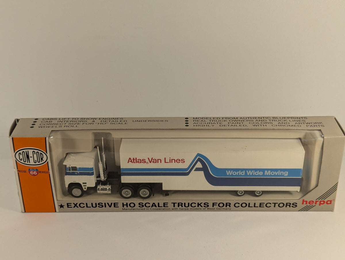 Con-Cor HO Scale Atlas Van Lines Cabover Articulated Truck