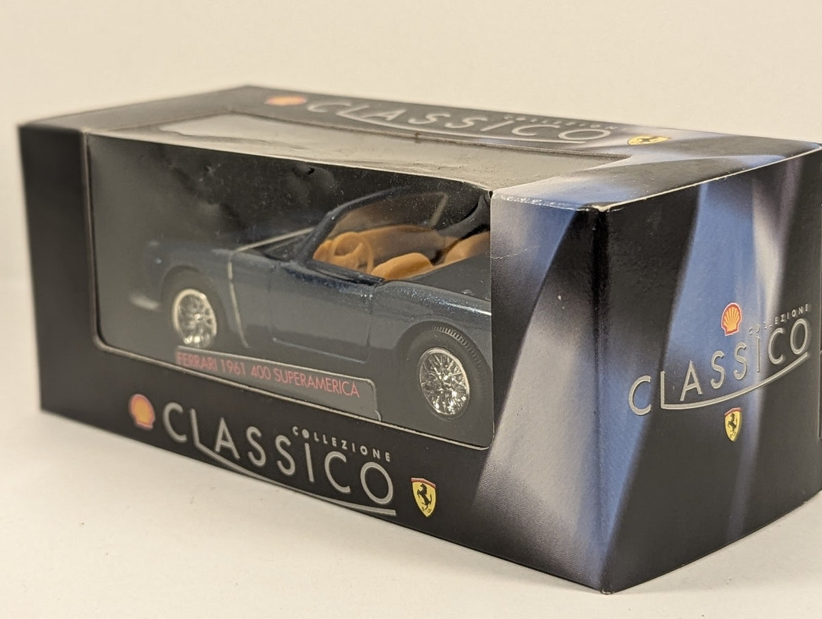 Shell Ferrari 1961 400 Superamerica Die-cast Car Metallic Blue