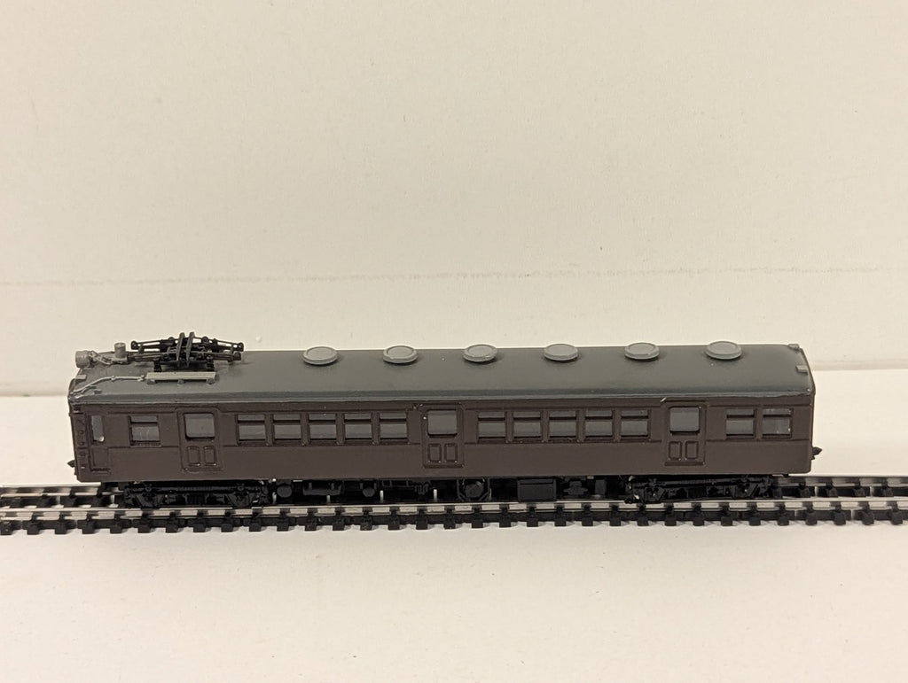 N Gauge JNR Class Moha 60 Electric Railcar Moha 60018 JNR Brown