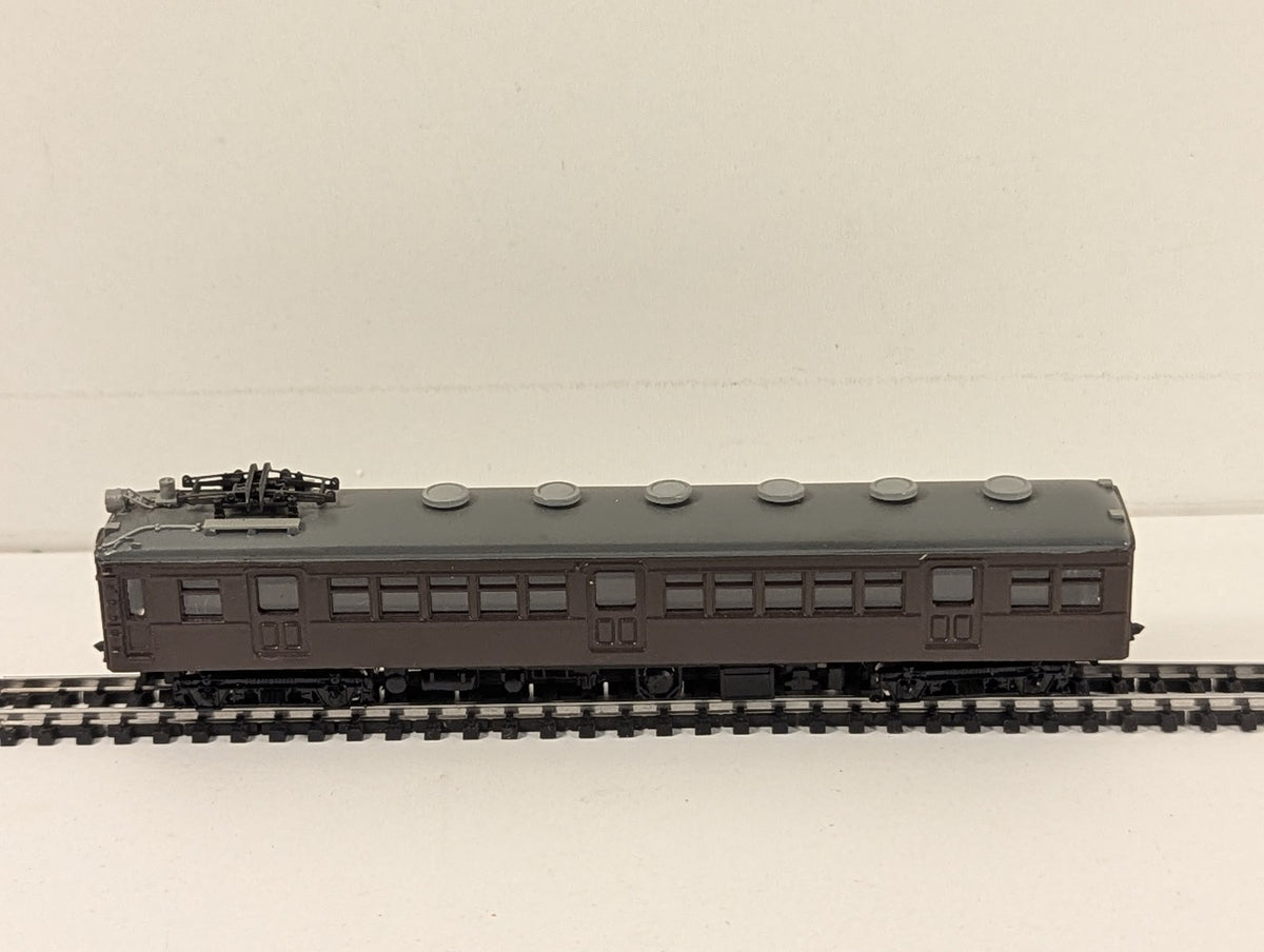 N Gauge JNR Class Moha 60 Electric Railcar Moha 60018 JNR Brown
