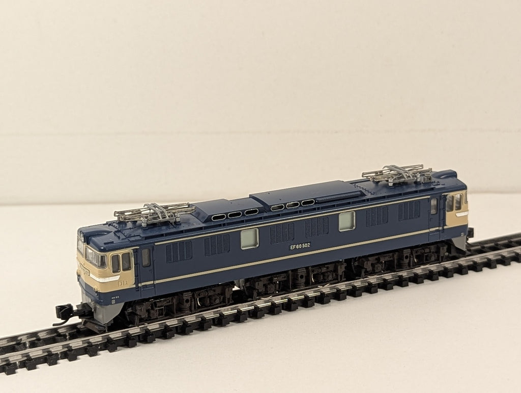 Kato N Gauge JNR Class EF60-500 Electric Locomotive EF60 502 JNR Blue and Cream