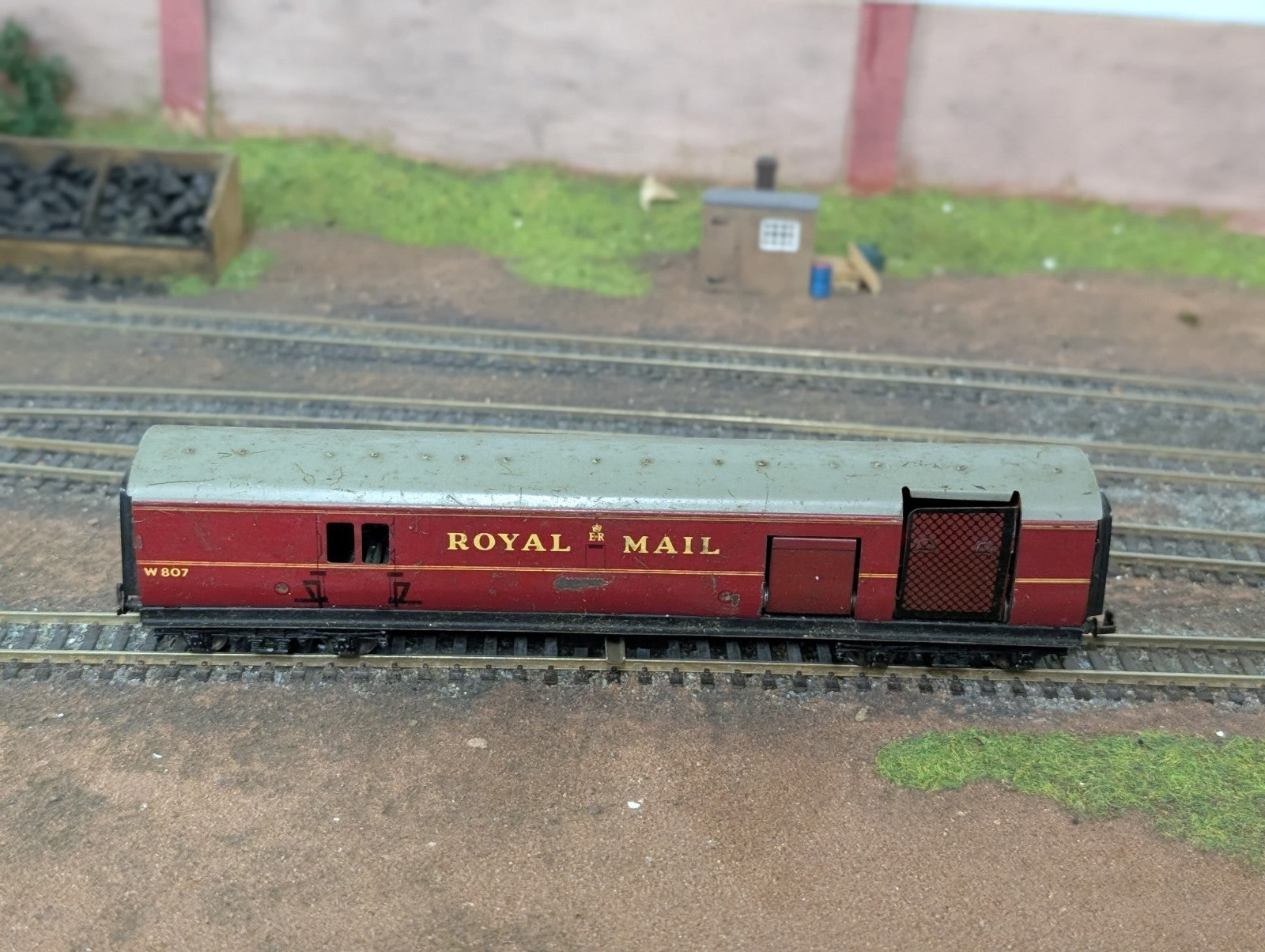 Hornby Dublo Tin Plate Royal Mail TPO Coach Van W807