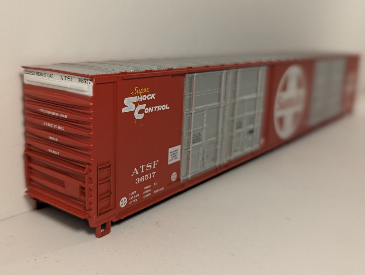 Athearn HO Gauge 86ft Hi-Cube 8-Door Boxcar 36517 Santa Fe 1998