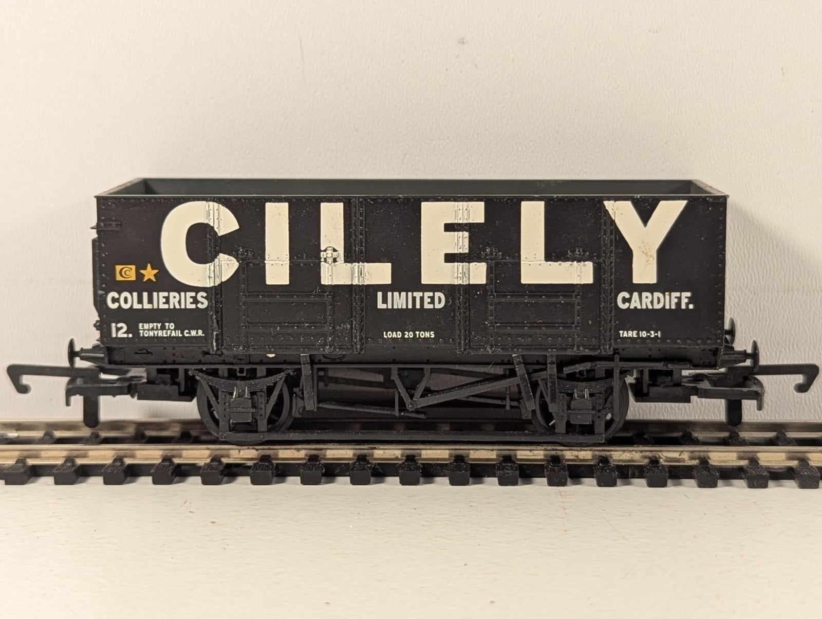 Bachmann OO Gauge 20 Ton Steel Mineral Wagon Cilely Collieries Good