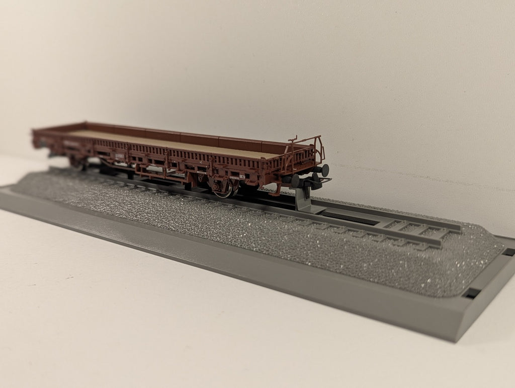 Roco HO Scale DB AG Kbs Stake Wagon with Unimog Ziegler Fire Engine