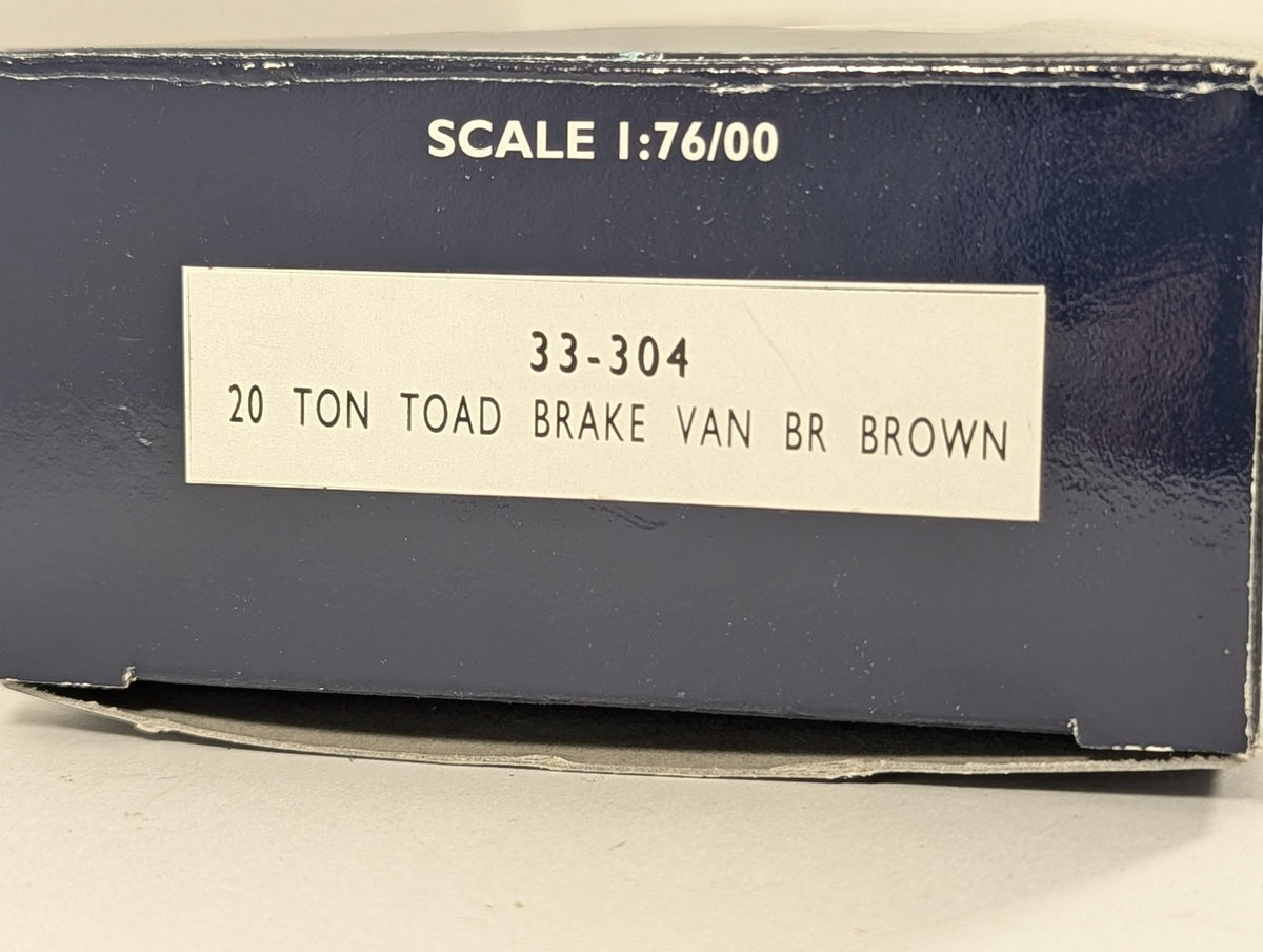 Bachmann OO Gauge 20 Ton Toad Brake Van Goods Wagon W114961 BR Brown 33-304