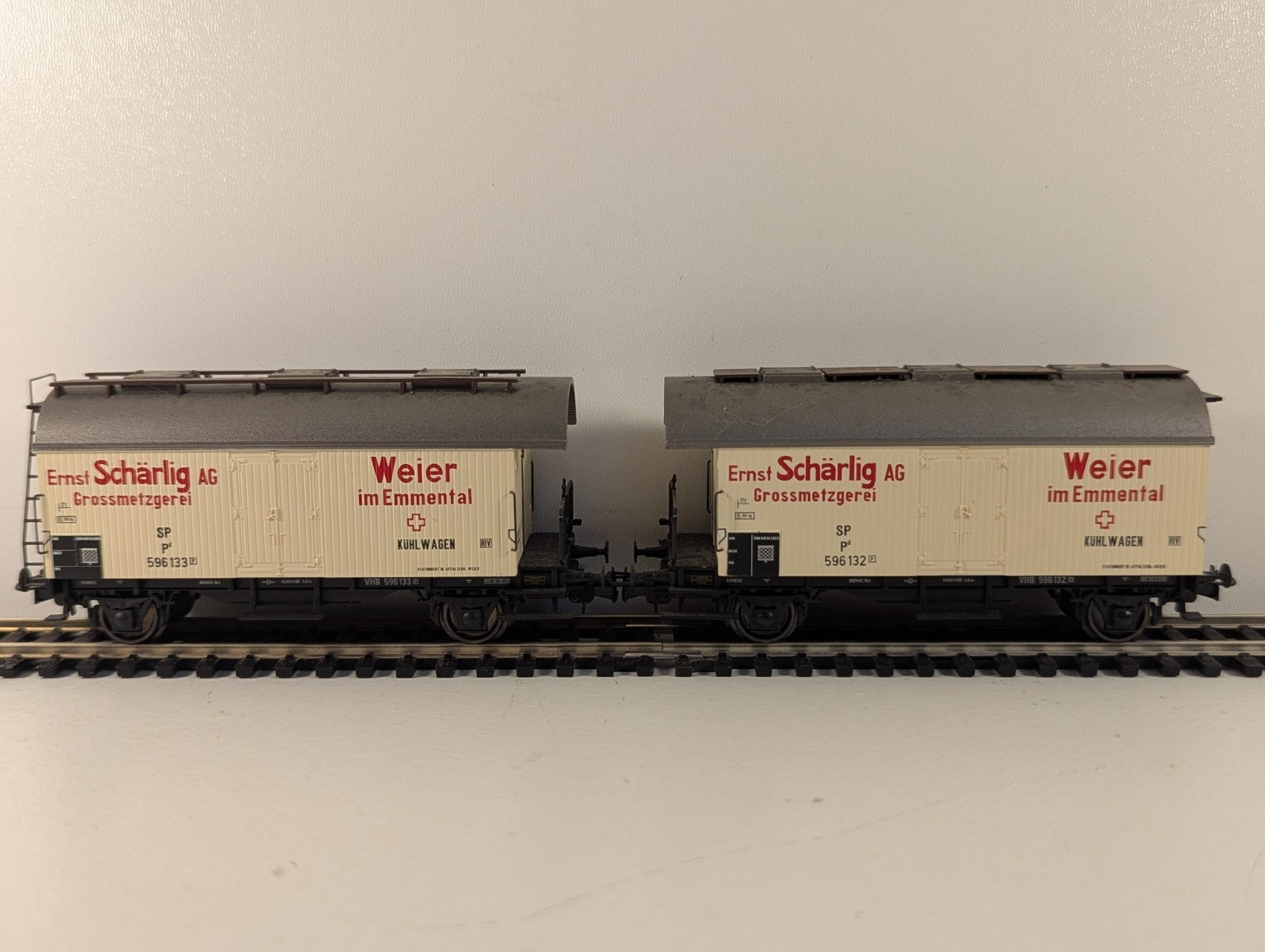 Liliput L240151 HO Scale Ernst Schärlig AG Refrigerated Freight Wagon Twin Pack