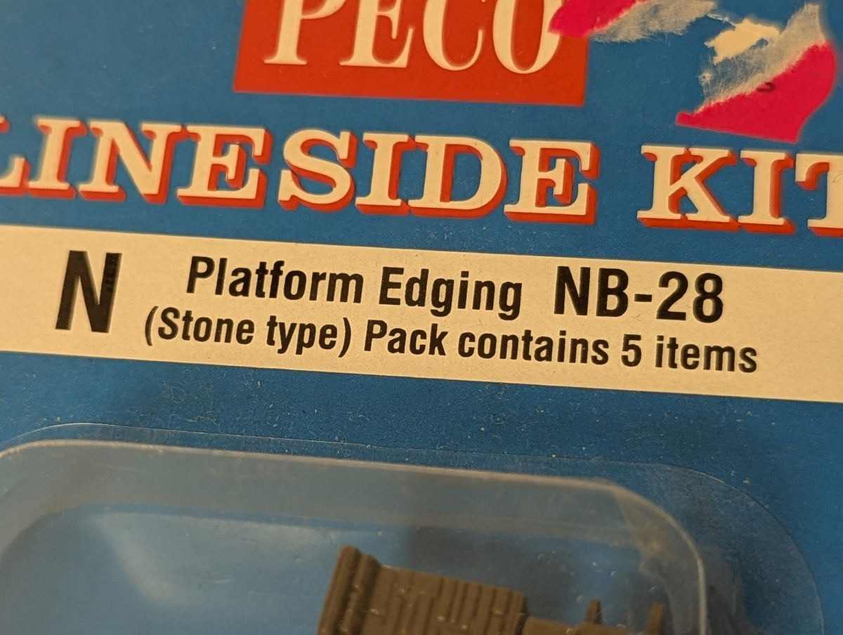 Peco N Gauge Platform Edging (Stone type) Lineside Kit NB-28