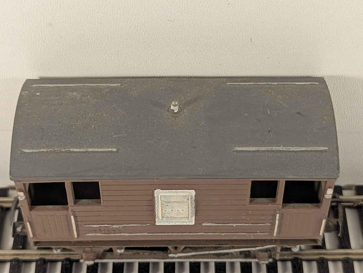 British Trix OO Gauge LMS 20 Ton Brake Van M731528 BR Bauxite 5613