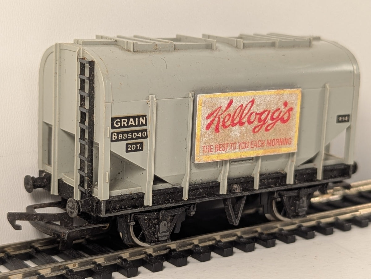 Hornby Dublo OO Gauge 20/21 Ton Grain Hopper Wagon 1973 Kelloggs