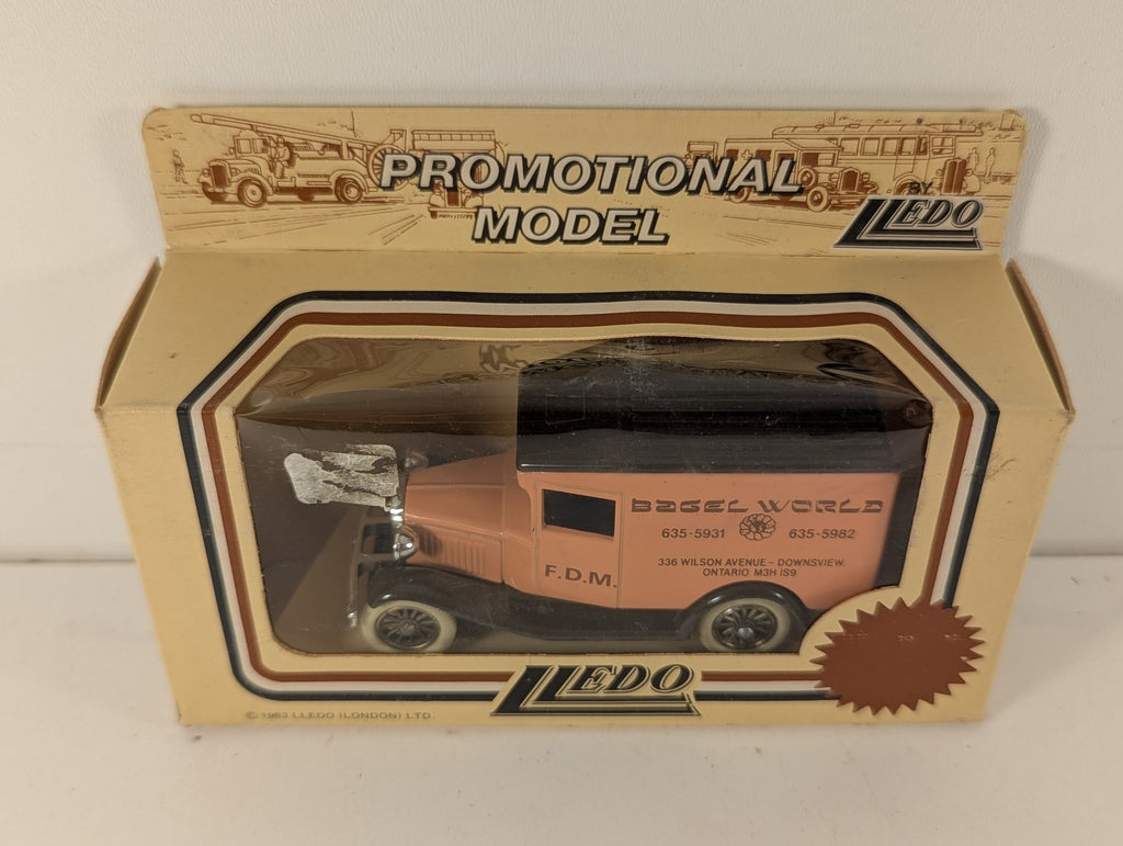 Lledo Ford Model A Delivery Van 'Bagel World' Diecast Van