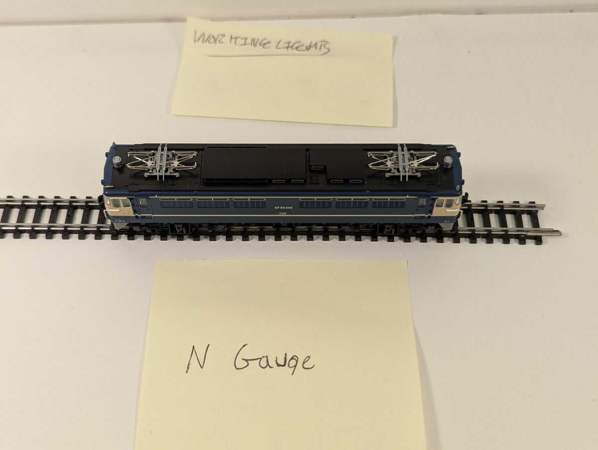 Kato N Gauge JNR Class EF65-500 Electric Locomotive EF65 505 JNR Blue & Cream