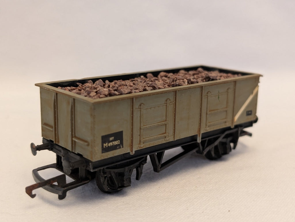 Hornby OO Gauge 21 Ton Mineral Wagon Goods Wagon M497002 BR Grey