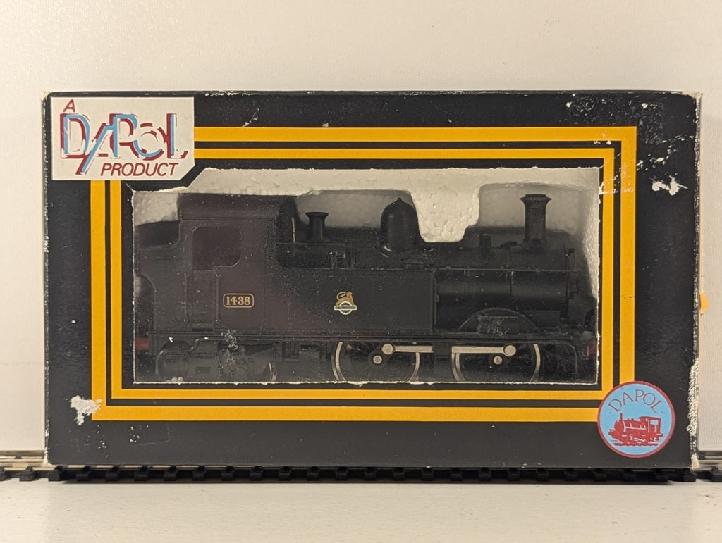 Dapol OO Gauge Class 14xx 0-4-2T Steam Locomotive 1438 BR Black