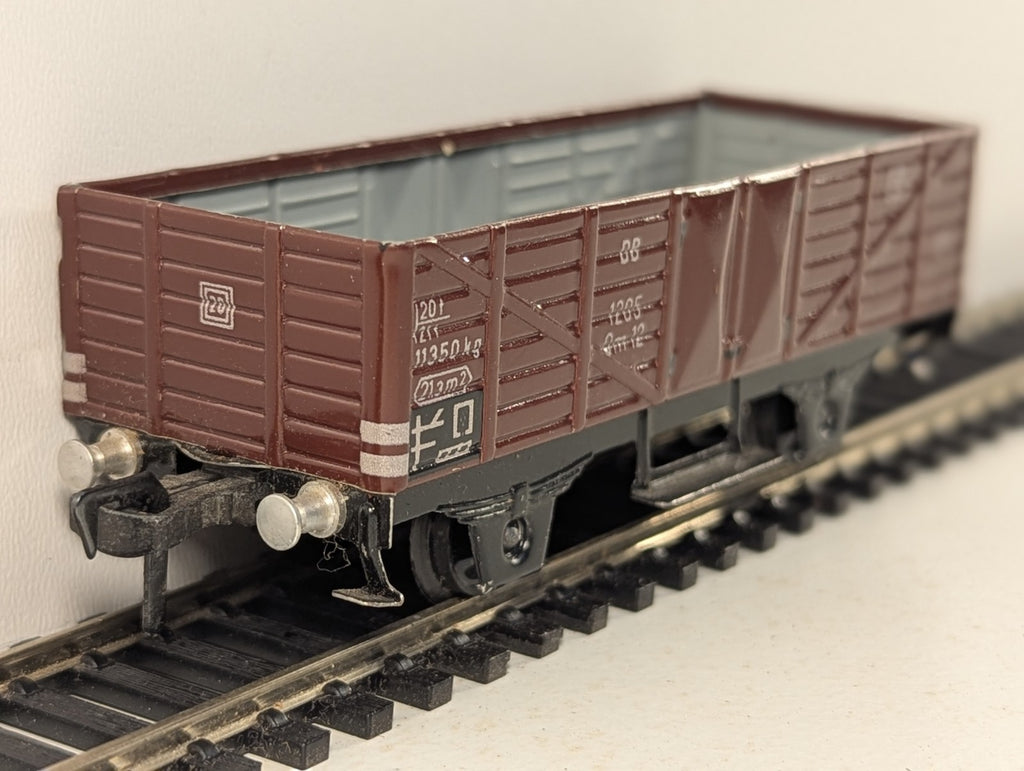 Fleischmann HO Gauge DB Om 12 Open Wagon 1205 DB Brown 1405