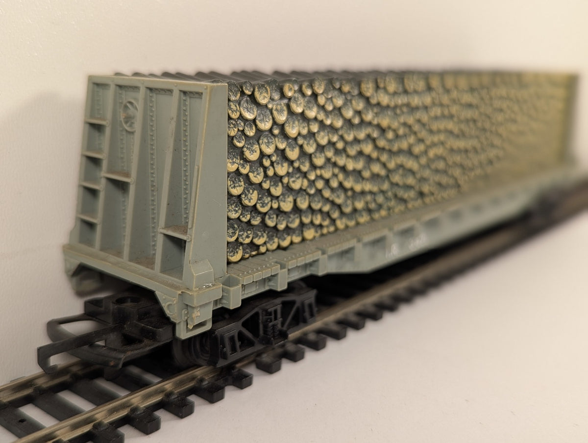 AHM HO Scale Pulpwood Flatcar Rolling Stock T.R. 3471 T.R. Grey