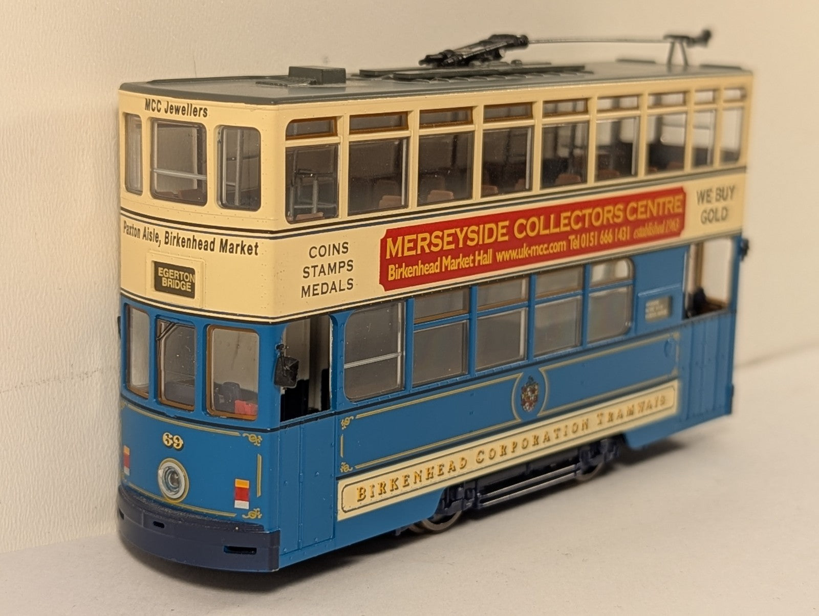 Bachmann OO Gauge Birkenhead Corporation Tramways Tram Car 69