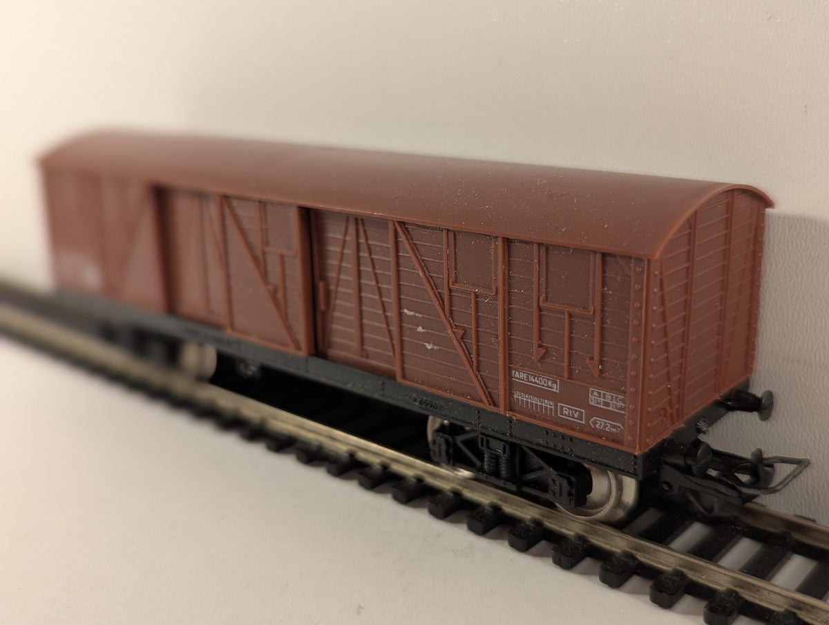 Jouef HO Gauge Couvert à Bogies T.P. Goods Wagon 420714 SNCF Brown 6530