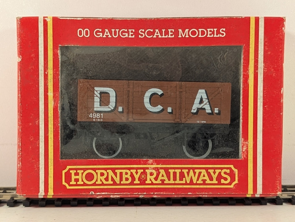 Hornby  R036 DCA Open Wagon Goods Wagon 4981 D.C.A. Brown