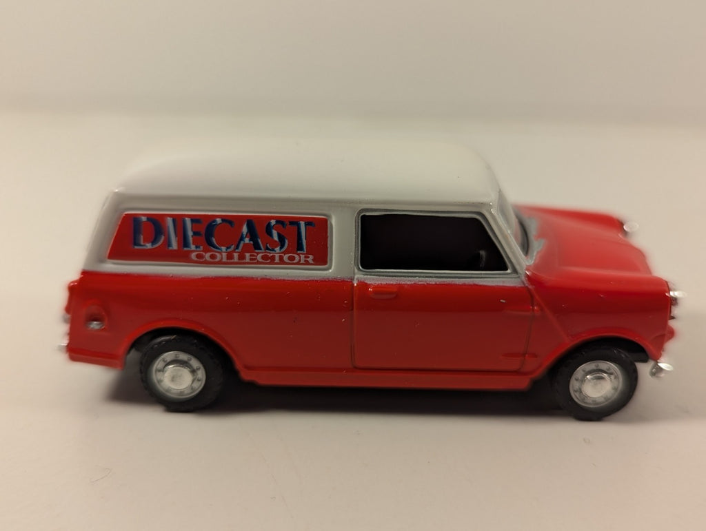 Oxford Diecast Mini Van “Diecast Collector” Red with White Roof