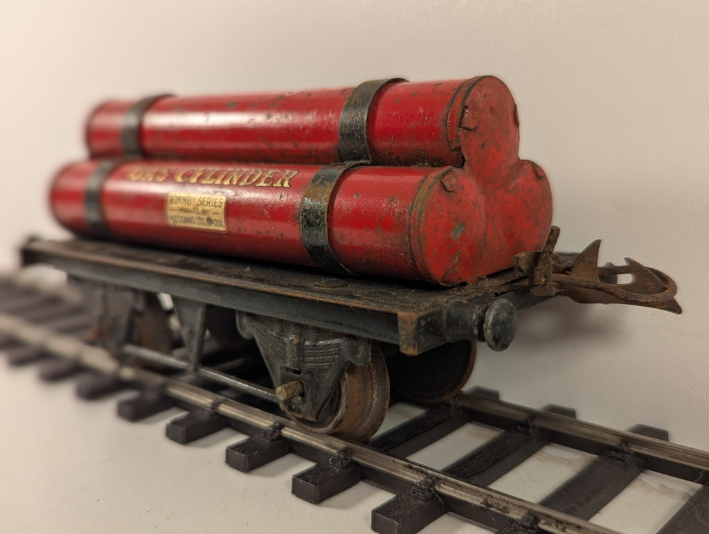 Hornby O Gauge Red Gas Cylinder Wagon