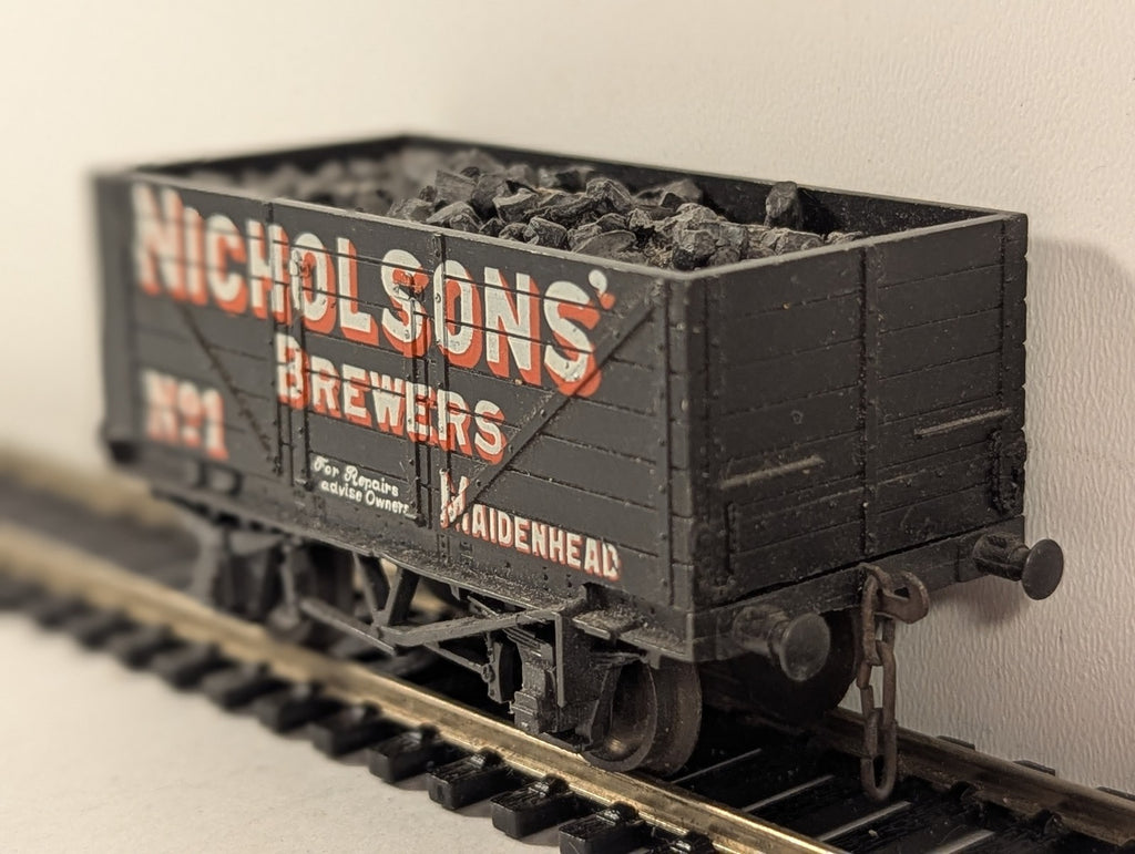 British Trix OO Gauge Nicholsons Brewers 7-Plank Open Wagon Goods Wagon 1 5001