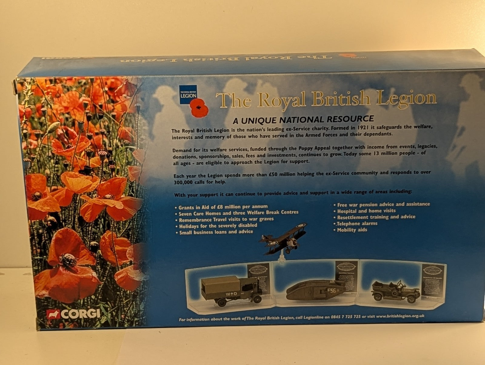 Corgi CSVR 01004 The Royal British Legion WW1 Military Vehicle and  Aircraft Set