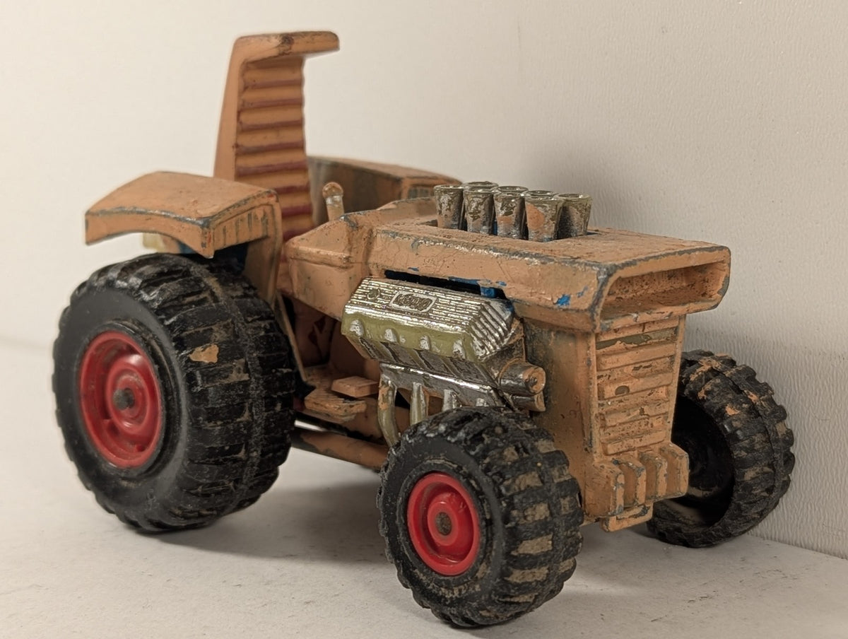 Matchbox Super Kings Mod Tractor Die-cast Model Peach / Orange (Overpainted) K-3