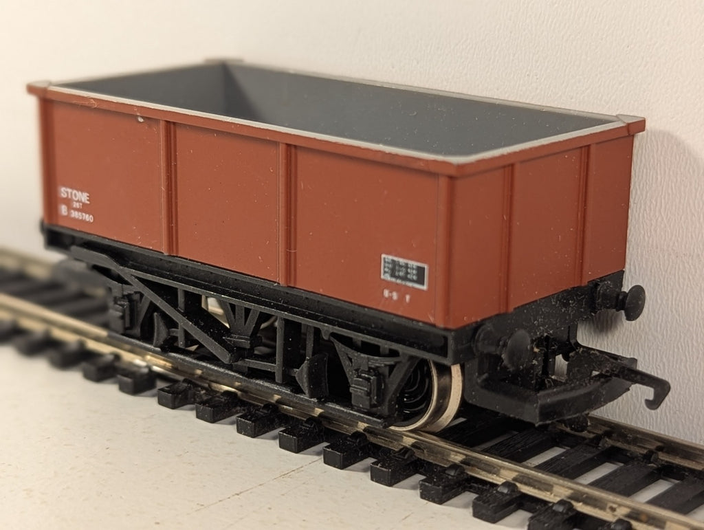 Hornby Railways OO Gauge 26T Stone Wagon Goods Wagon B385760 BR Bauxite