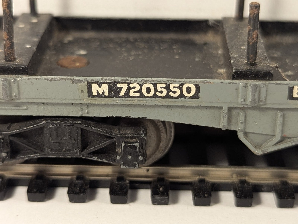 Hornby Dublo OO Gauge 30-Ton Bogie Bolster Wagon Goods Wagon M 720550 BR Grey