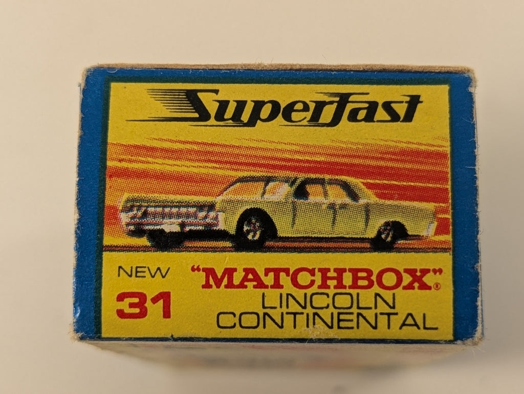 Matchbox Lincoln Continental Die-cast Model Car Metallic Lime Green 31