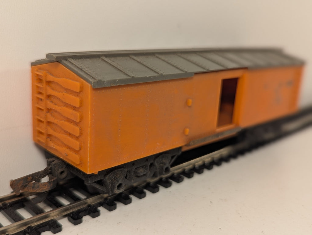 Tri-ang Railways R114 Continental Series Orange Box Car OO Gauge