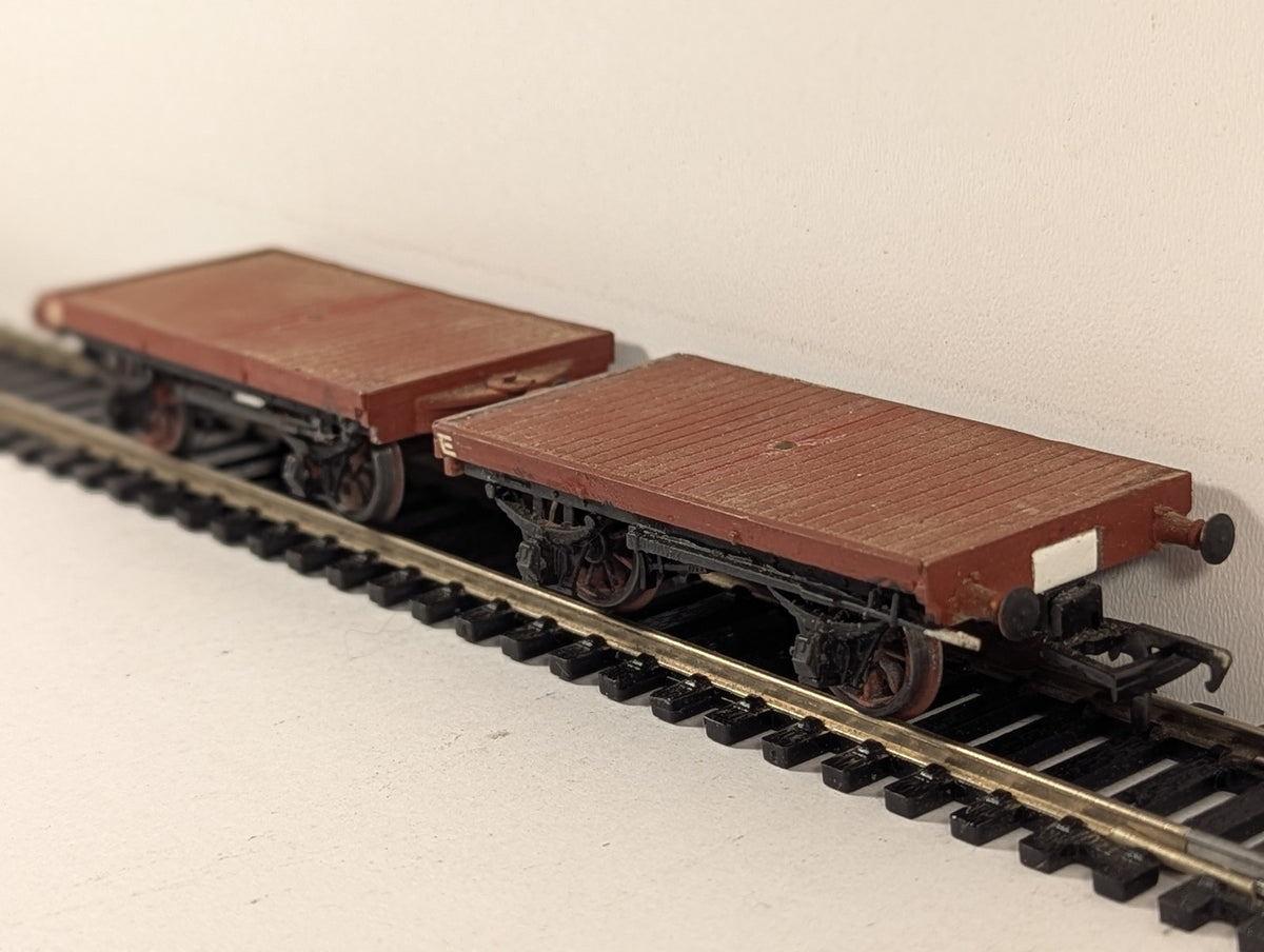 Ratio OO Gauge GWR 'Mitcham' Twin Bolster Wagons Goods Wagon GWR Bauxite