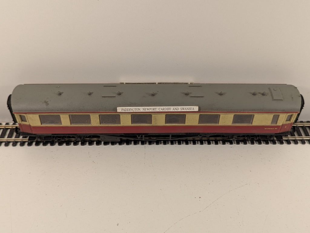 Dapol OO Gauge BR Crimson & Cream 1st Composite Coach Paddington–Newport–Cardiff