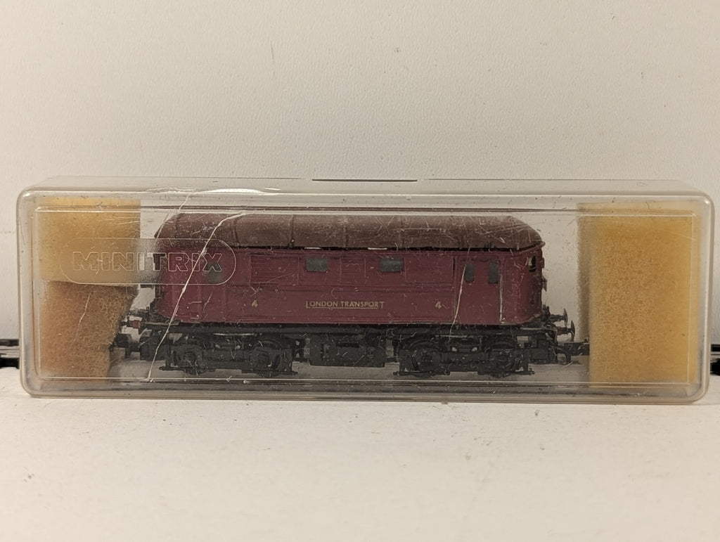 Minitrix N Gauge London Transport Battery Locomotive No. 4 Electric Locomotive