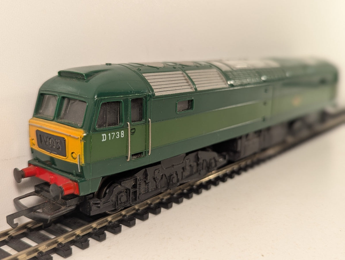 Hornby OO Gauge Class 47 Locomotive D1738 BR Two-Tone Green R852