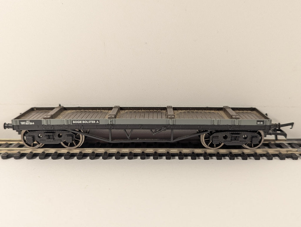 Mainline OO Gauge Bogie Bolster A Goods Wagon W107364 BR Unfitted Grey 937353