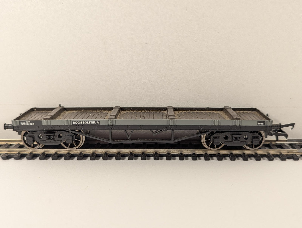 Mainline OO Gauge Bogie Bolster A Goods Wagon W107364 BR Unfitted Grey 937353