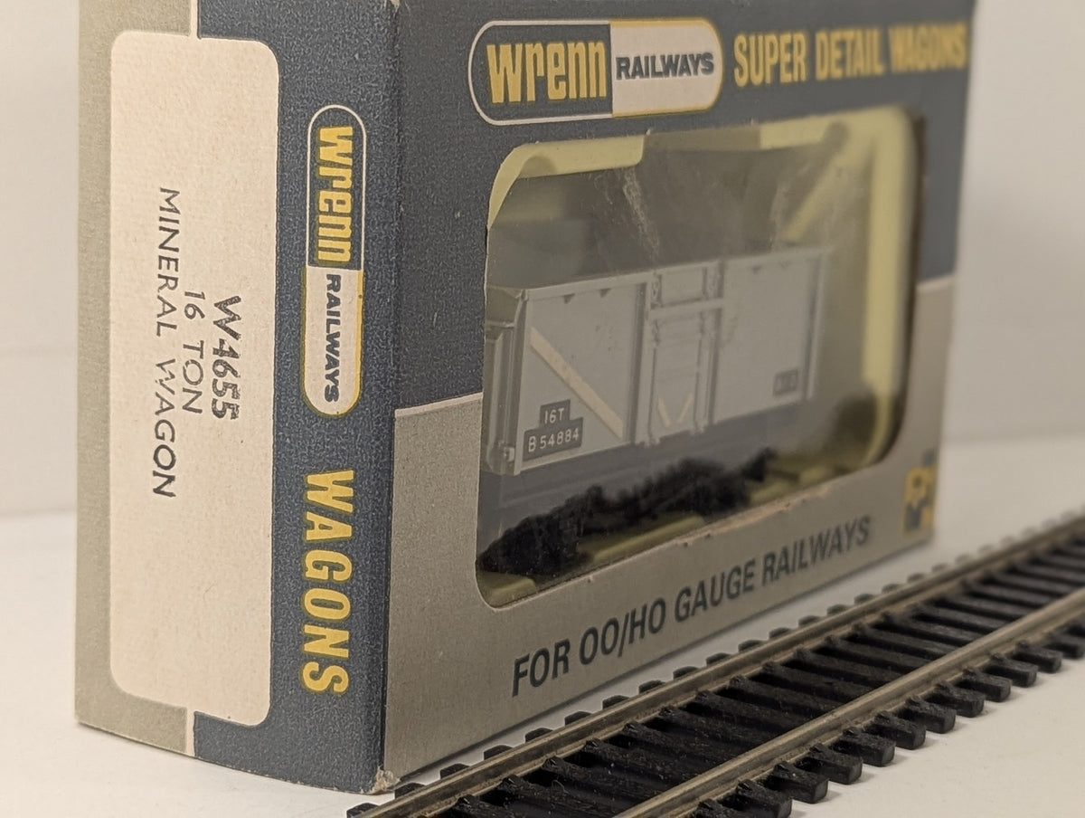 Wrenn OO Gauge 16 Ton Mineral Wagon B54884 BR Grey W4655